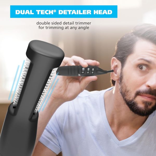 Wahl DualTech® Pro Series® 2 in 1 Lithium Battery Dual Sided Eyebrow Trimmer and Nose Hair Trimmer for Men – Model 3025698 - Image 4