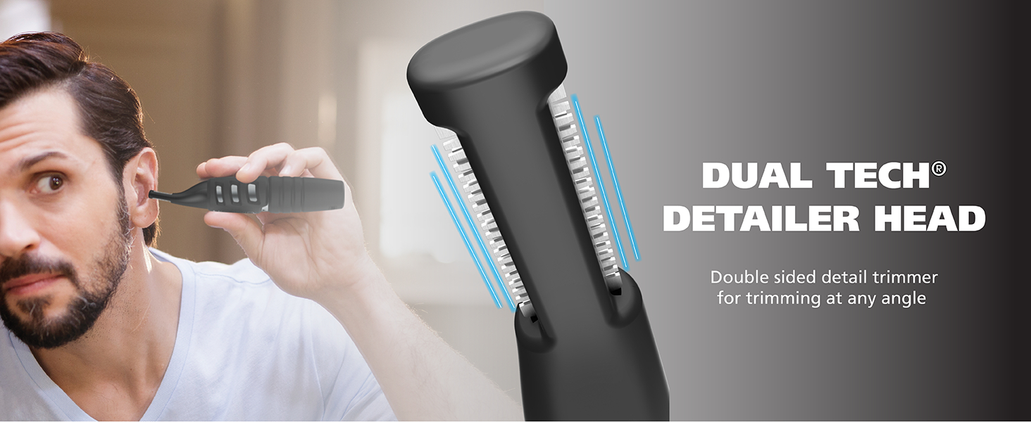 Dual Tech Detail Trimmer Head - Double sided detail trimmer for trimming at any angle. 