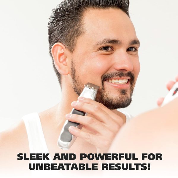 Wahl Groomsman Rechargeable Beard Trimmer kit for Mustaches, Nose Hair, and Light Detailing and Grooming with Bonus Wet/Dry Battery Nose Trimmer – Model 5622v - Image 7