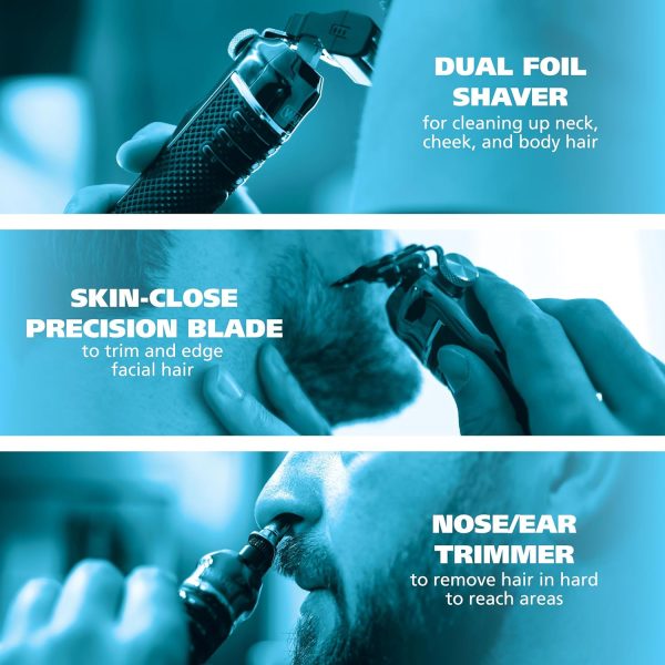 Wahl USA Pro Series High Visibility Skeleton Style Trimmer, Lithium-Ion Cordless USB Rechargeable All in One Shaving & Close Cutting Beard Trimmer for Men with Near Zero Gap Blade – 3026018 - Image 5