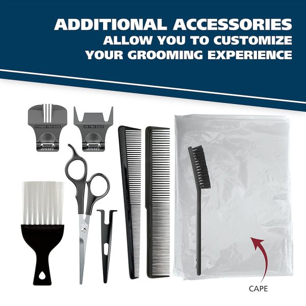 Wahl Clipper USA Color Pro Complete Haircutting Kit with Easy Color Coded Guide Combs - Corded Clipper for Hair Clipping & Grooming Men, Women, & Children - Model 79300-1001M - Image 3