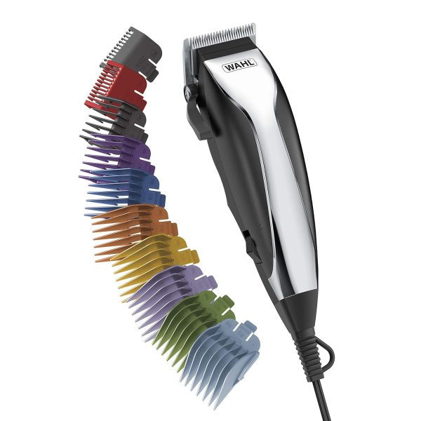 Wahl Clipper USA Color Pro Complete Haircutting Kit with Easy Color Coded Guide Combs - Corded Clipper for Hair Clipping & Grooming Men, Women, & Children - Model 79300-1001M - Image 9