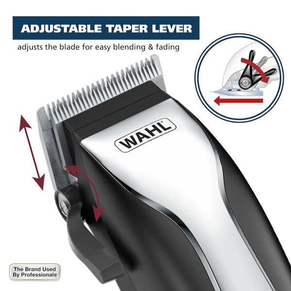 Wahl Clipper USA Color Pro Complete Haircutting Kit with Easy Color Coded Guide Combs - Corded Clipper for Hair Clipping & Grooming Men, Women, & Children - Model 79300-1001M - Image 13