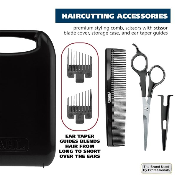 Wahl Clipper USA Color Pro Complete Haircutting Kit with Easy Color Coded Guide Combs - Corded Clipper for Hair Clipping & Grooming Men, Women, & Children - Model 79300-1001M - Image 14